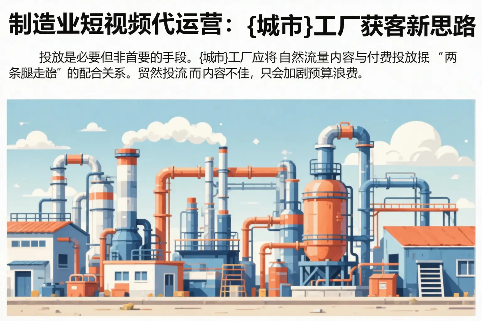制造业短视频代运营：建昌工厂获客新思路